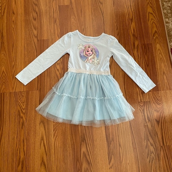 🎈🎈🎈Disney Frozen Blue Princess Dress Size 5 - Picture 2 of 8